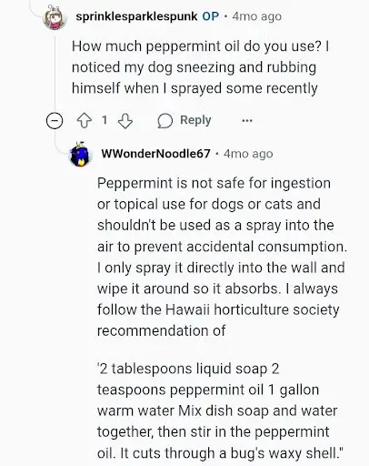 pet friendly pest control feedback