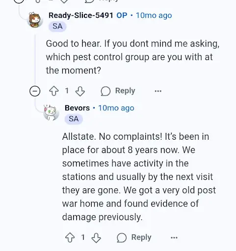 termite reticulation system customer review